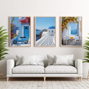 Greek Islands Print Set Santorini Architecture Coastal Wall Art Mediterranean Decor Greece Wall Art Travel Photography Prints
