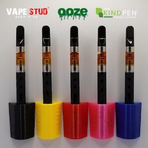 Vapestud™ Vape Pen Holder, 510 Cartridge, 510 Battery, Vertical Car Pen Holder, Adhesive Pen Holder