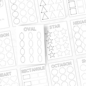 Printable Shape Tracing Worksheets for Preschoolers Kindergarten ...