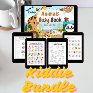 Kiddie Worksheet| Preschool Activity Bundle