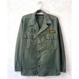 Vintage 50’s 60’s OG-107 Sateen Army Field Shirt Jacket Patched sz 40” Chest Sm
