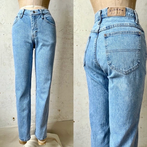 Vintage 90’s Lee Riders Denim Taper Leg Mom Jeans sz 29” Waist 28” Inseam Md