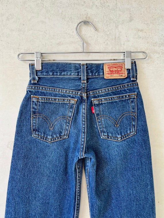 Vintage 80’s 90’s Levi’s Kids 550 Red Tab Jeans 2… - image 6