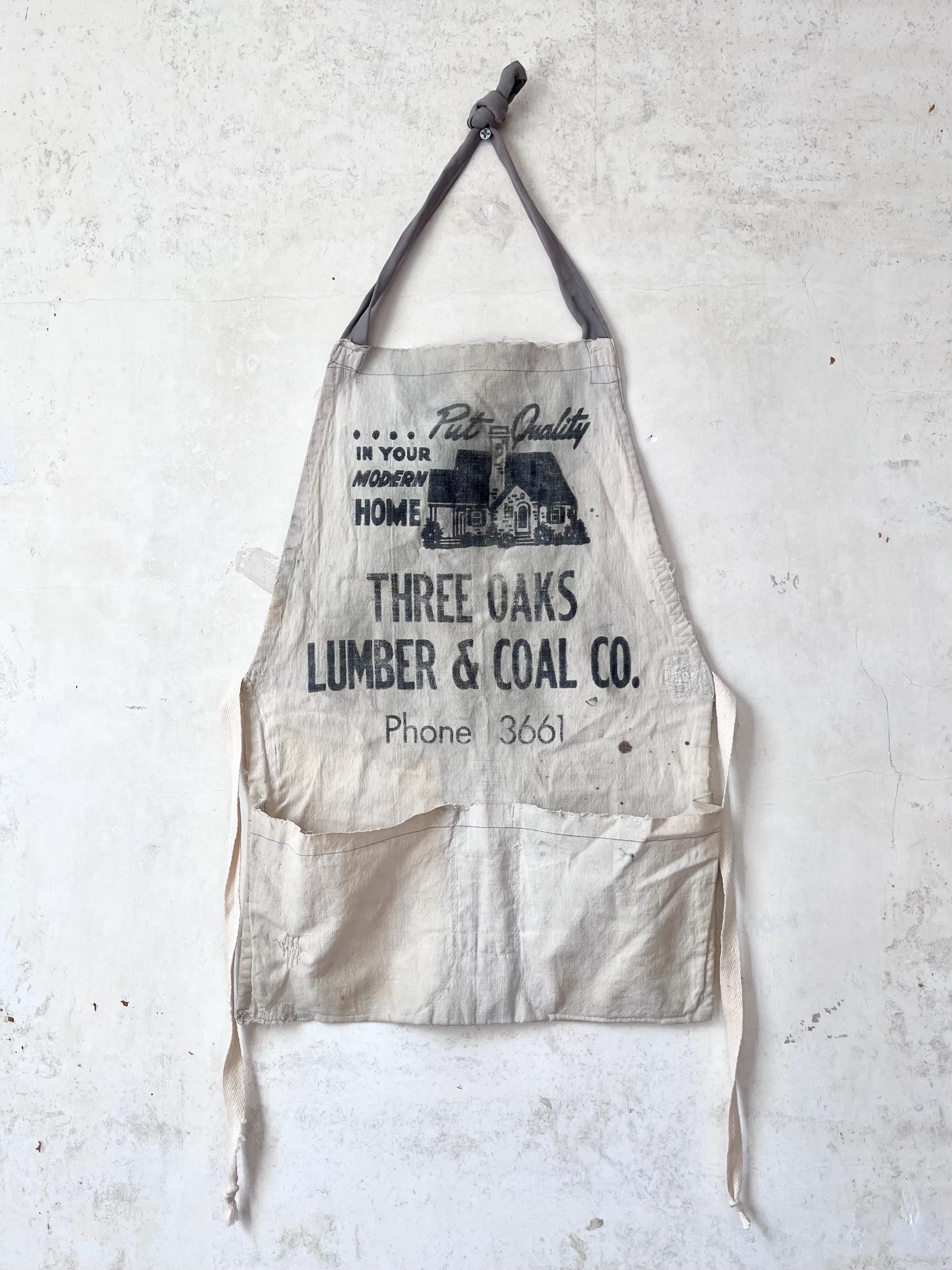 1940年代　ビンテージエプロン FURSTENBERG-BRAUNLUMBER ヴィンテージ 40年代 Three Oaks Lumber & Coal Canvas Lumber Tool
