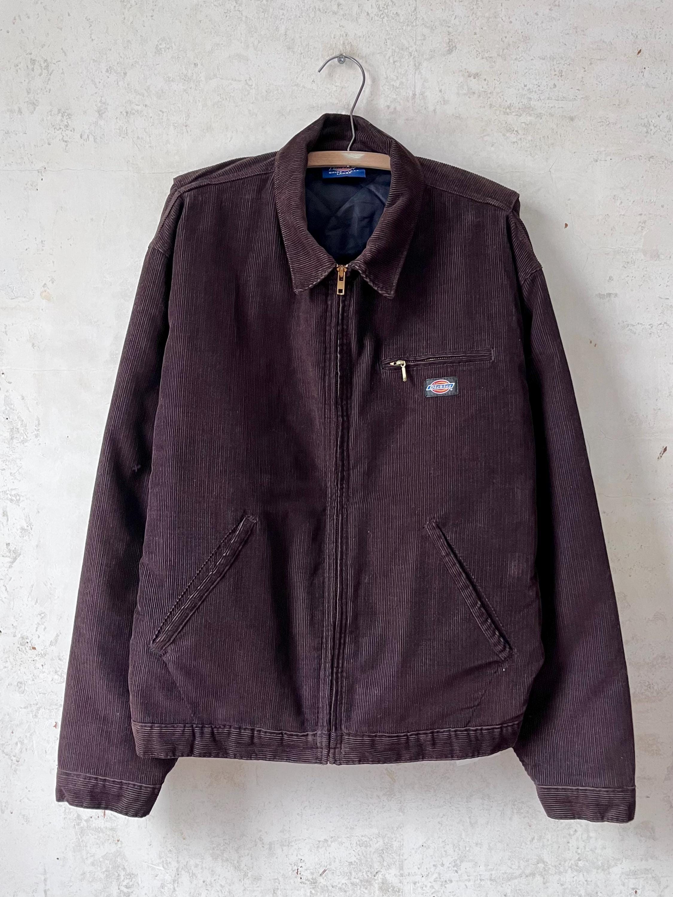 Vintage 90's Dickies Brown Corduroy Painter Work Chore Coat Jacket
