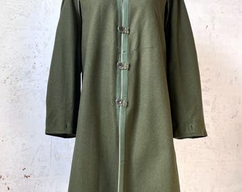 Vintage 60's Viking Clothing VIETNAM Era Military SERGE Green Wool