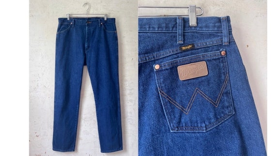 Vintage 80's Wrangler Dark Denim 13MWZPW Boot Cut Cowboy