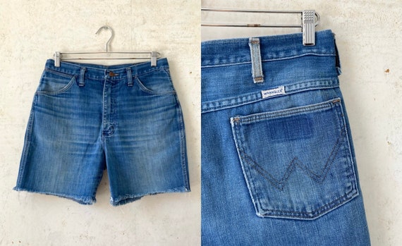 Vintage 70’s 80’s Wrangler Faded Thrashed Denim J… - image 1