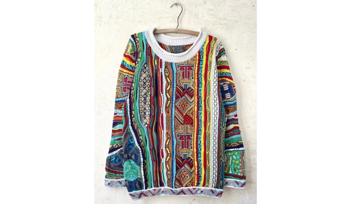 【定価10万】BIGGIEモデルCOOGI クージー セーター coogi調 3D デザイン ニット マルチカラー セーター ビギー
