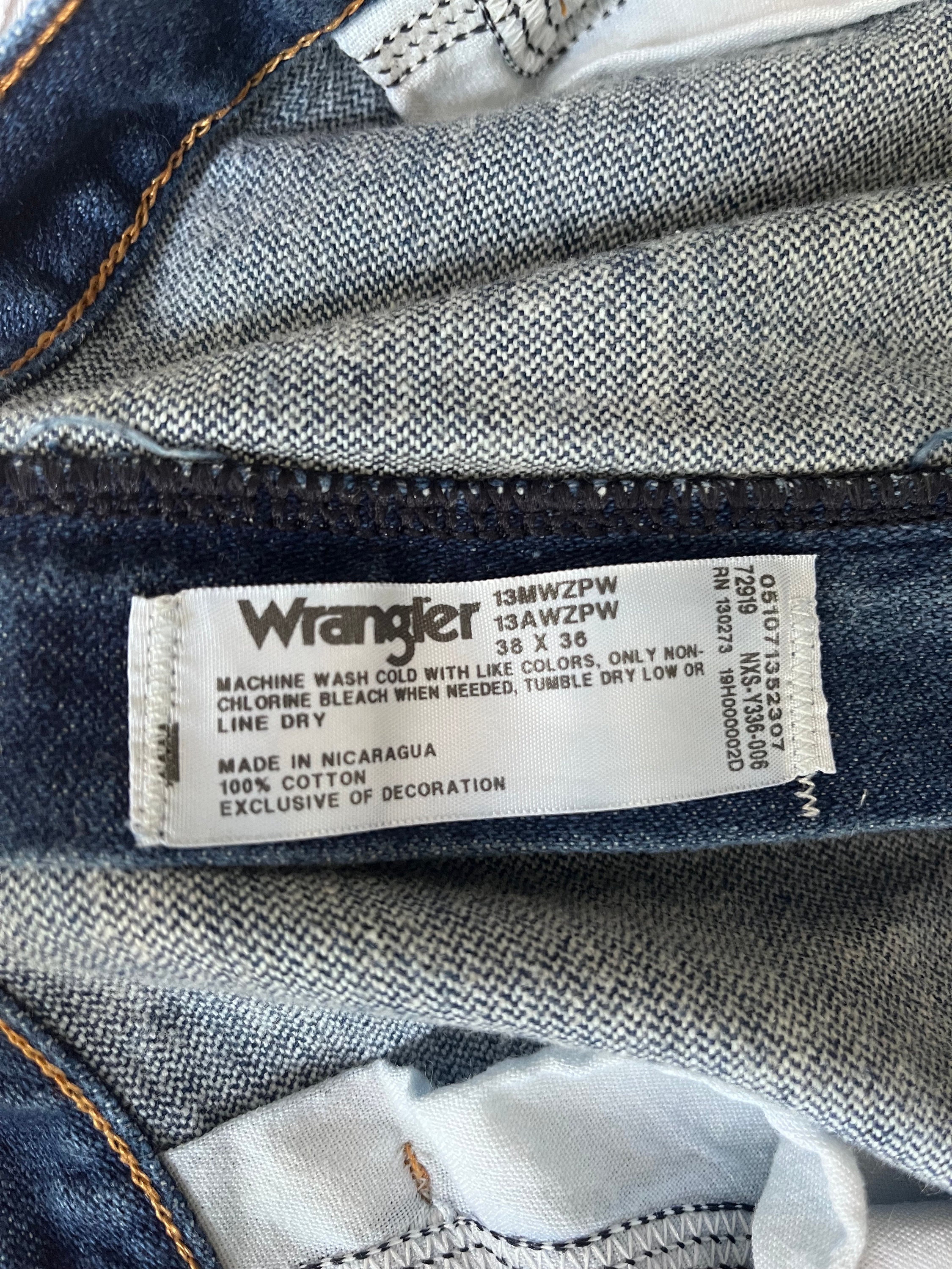 Vintage 80's Wrangler Dark Denim 13MWZPW Boot Cut Cowboy