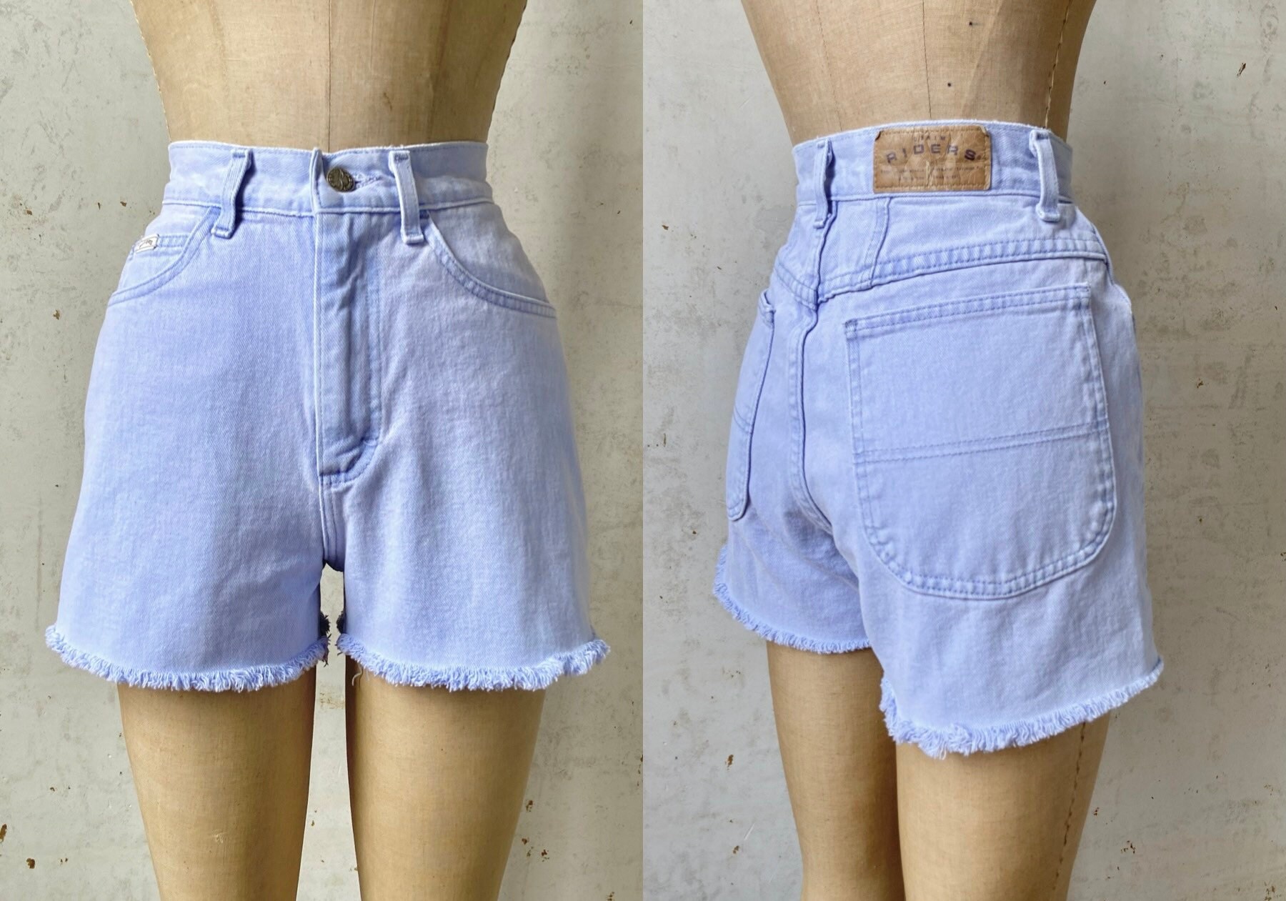 Vintage Zing Girls Size 8 Jean Shorts 80's