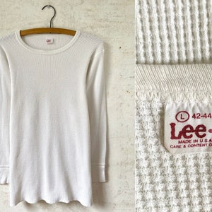 全てのアイテム 80's 70's Vintage Lee Tee Waffle Cotton Longsleeve Thermal トップス