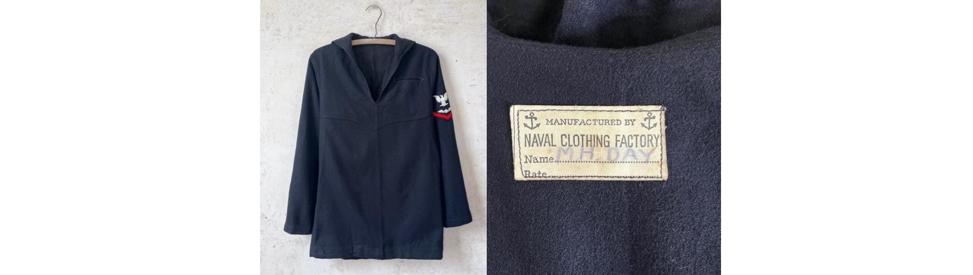 Vintage WW2 USN Naval Clothing Factory Navy Sailor Cracker Jack