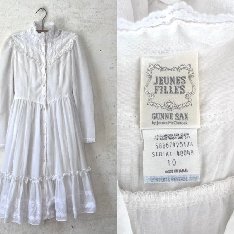 Girls Gunne Sax Dress by Jessica Mcclintock - Etsy