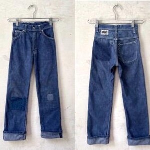 50s FARAH OF TEXAS GOLD STRIKES デニムジャケット Vintage 50's Farah of Texas Gold Strike Patch Repair Kids Workwear