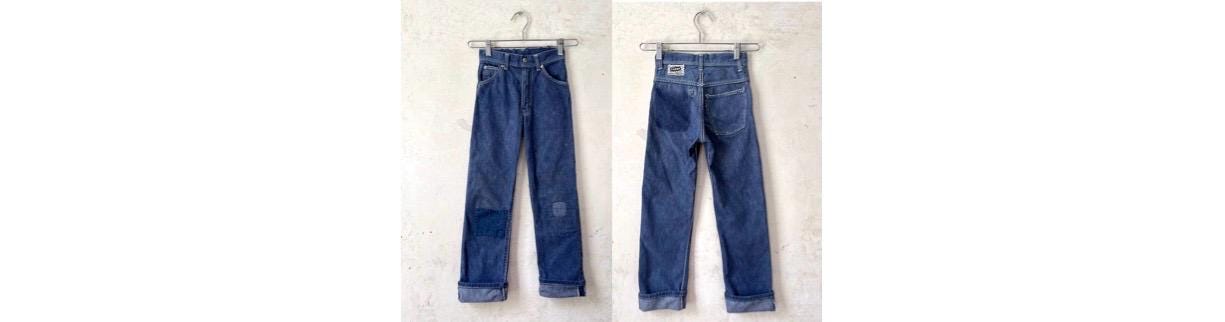 Vintage 50's Farah of Texas Gold Strike Patch Repair Kids Workwear