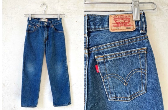 Vintage 80’s 90’s Levi’s Kids 550 Red Tab Jeans 2… - image 1