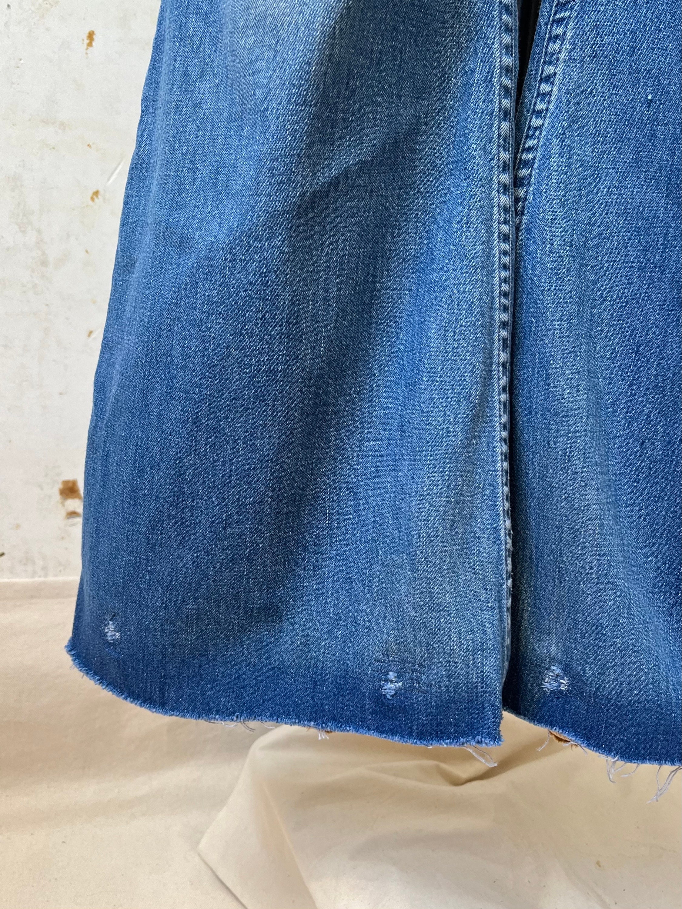Vintage 70's JC Penney Patched Faded Thrashed Bell Bottoms Vintage 70's JC Penney Patched Faded Thrashed Bell Bottoms