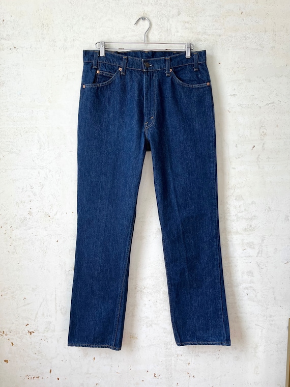 Vintage 70's 80's Levi's 509 Orange Tab Dark Denim Straight