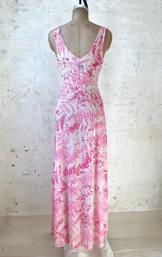 Vintage 70’s Vera for Formfit Rogers Pink Floral … - image 5