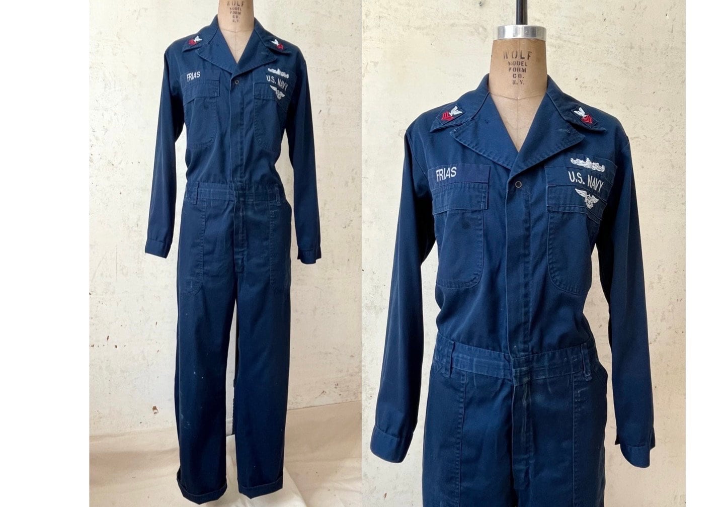 ロンパース・カバーオール house on the hill Jumpsuit Navy Stripe70 Rompers | House on the Hill