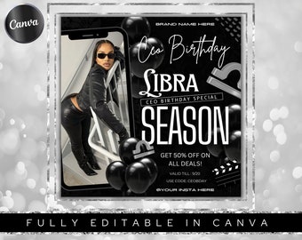 Ceo Birthday Sale Flyer,Ceo Birthday Flyer,Libra Birthday Flyer,Ceo Bash Flyer,Birthday flyer,Birthday Sale,Celebration Flyer,Birthday Event