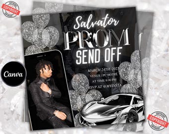 Prom Send Off Flyer, Prom Flyer, Prom Special, Prom Add, Prom Digital Flyer, Send Off Flyer, Graduation Flyer