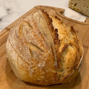 Organic Dried Sourdough Starter with bread recipe