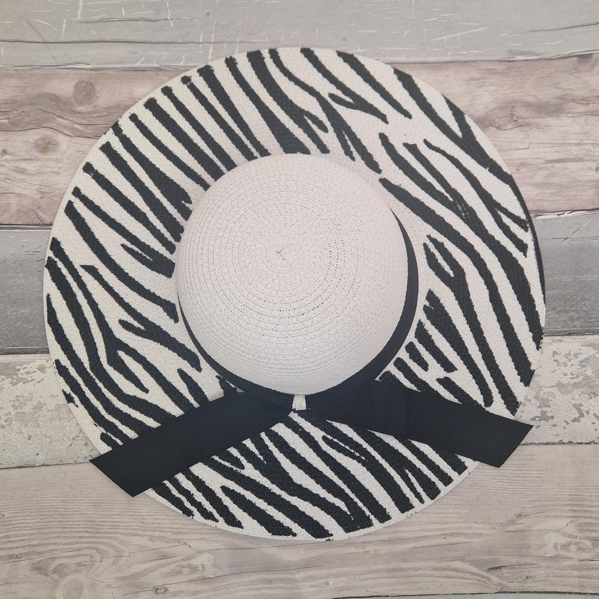 Wide Brim Sun Hat: Zebra Print Travel Pouch - Etsy