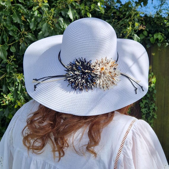 Women Foldable Summer Wide Brim Packable Sun Hat Travel Straw Fedora Hat Floral3 Beach Hat Large Brim Floral Beach Sun Hats for Women  main image 3