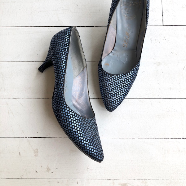 1950s polka dot shoes | vintage 50s shoes