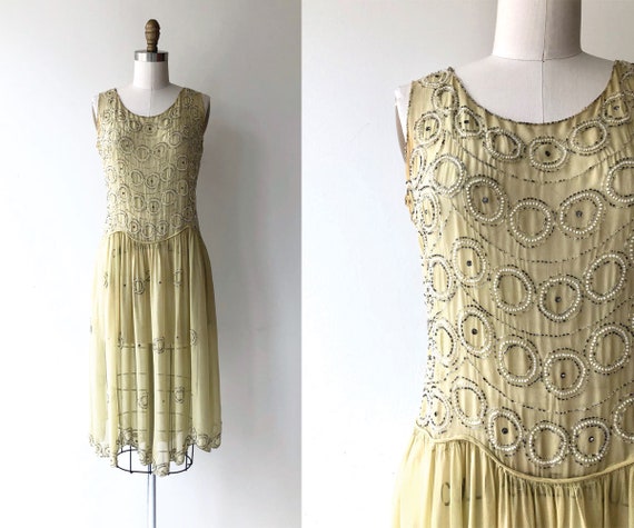 Round & Round dress | 1920s silk beaded dress | be