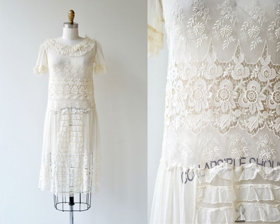 Catherinette dress | antique 1920s dress | lace 20