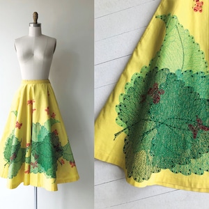 Broadleaf 1950s circle skirt vintage 50s skirt 50s full skirt image 1