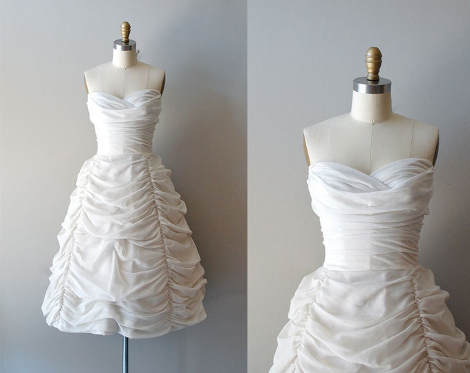 1950s Wedding Dress / 50s Dress Wedding / Cloudveil Gown - Etsy