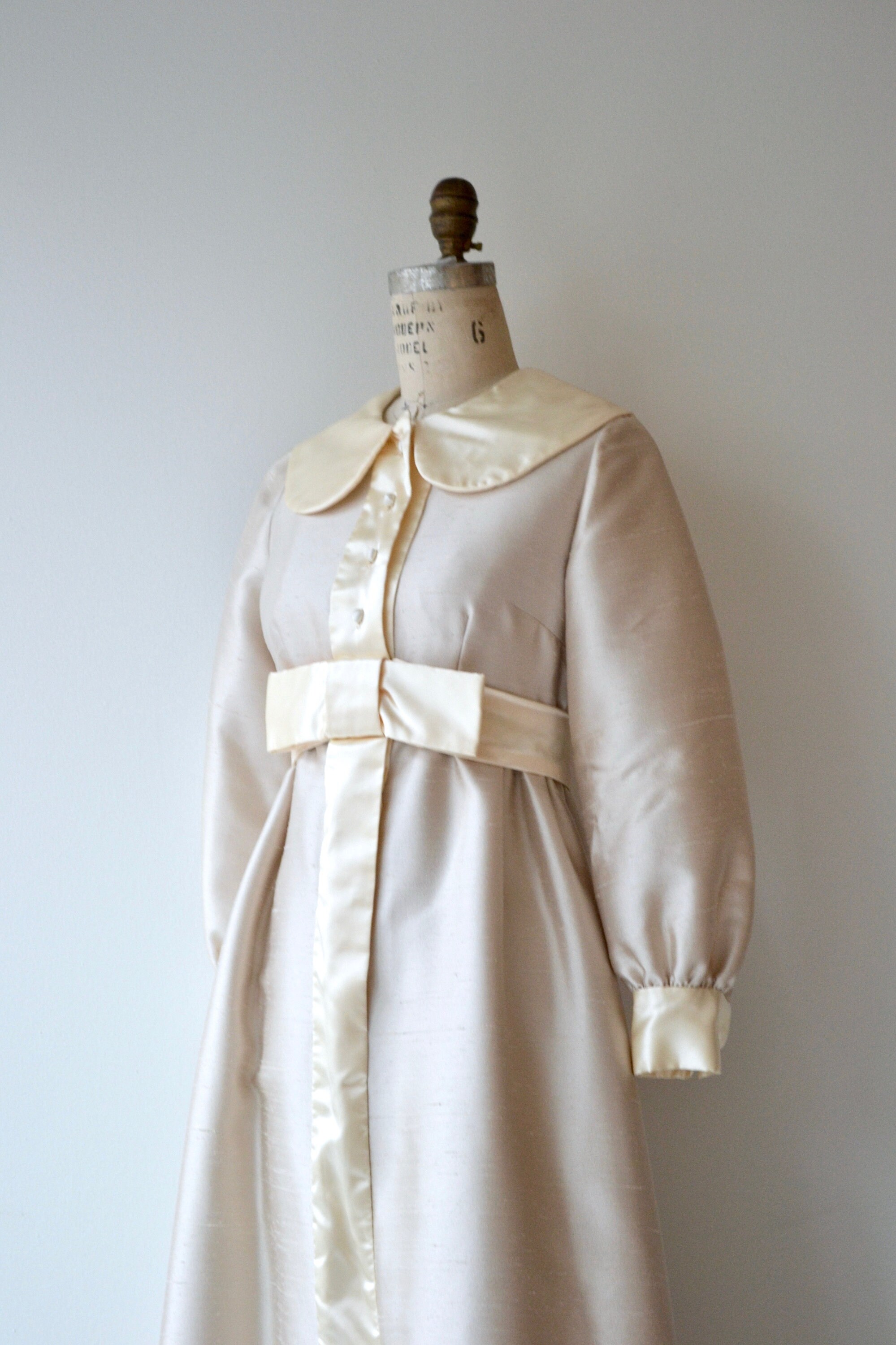 Penelope wedding gown 1960s wedding dress long sleeve | Etsy