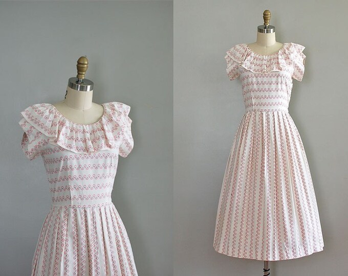 Vintage 1950s Pitter Patter Dress Etsy