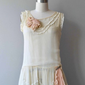 Cou Cou dress vintage 1920s dress silk 20s wedding dress image 3