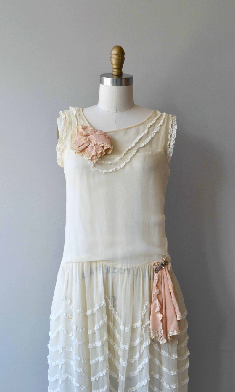 Cou Cou dress vintage 1920s dress silk 20s wedding dress image 3