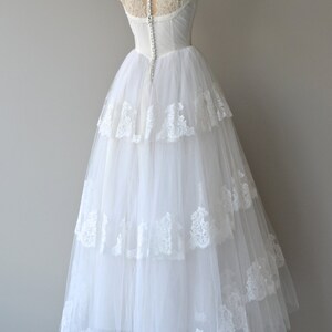 Aurora Musis gown vintage 1950s wedding gown lace 50s wedding dress image 4