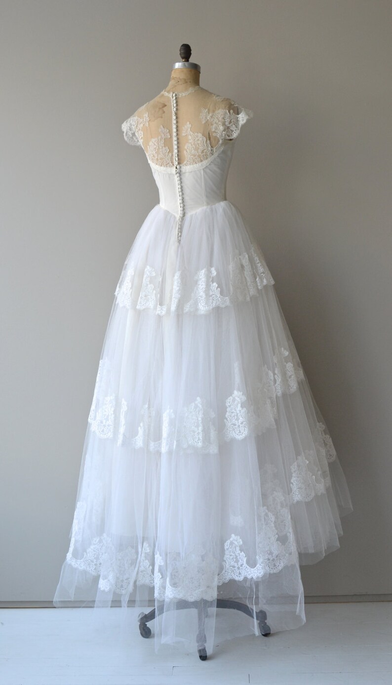 Aurora Musis gown vintage 1950s wedding gown lace 50s wedding dress image 4