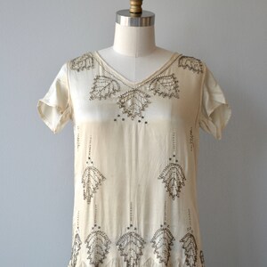 Starla beaded dress vintage 1920s dress beaded silk 20s dress image 5