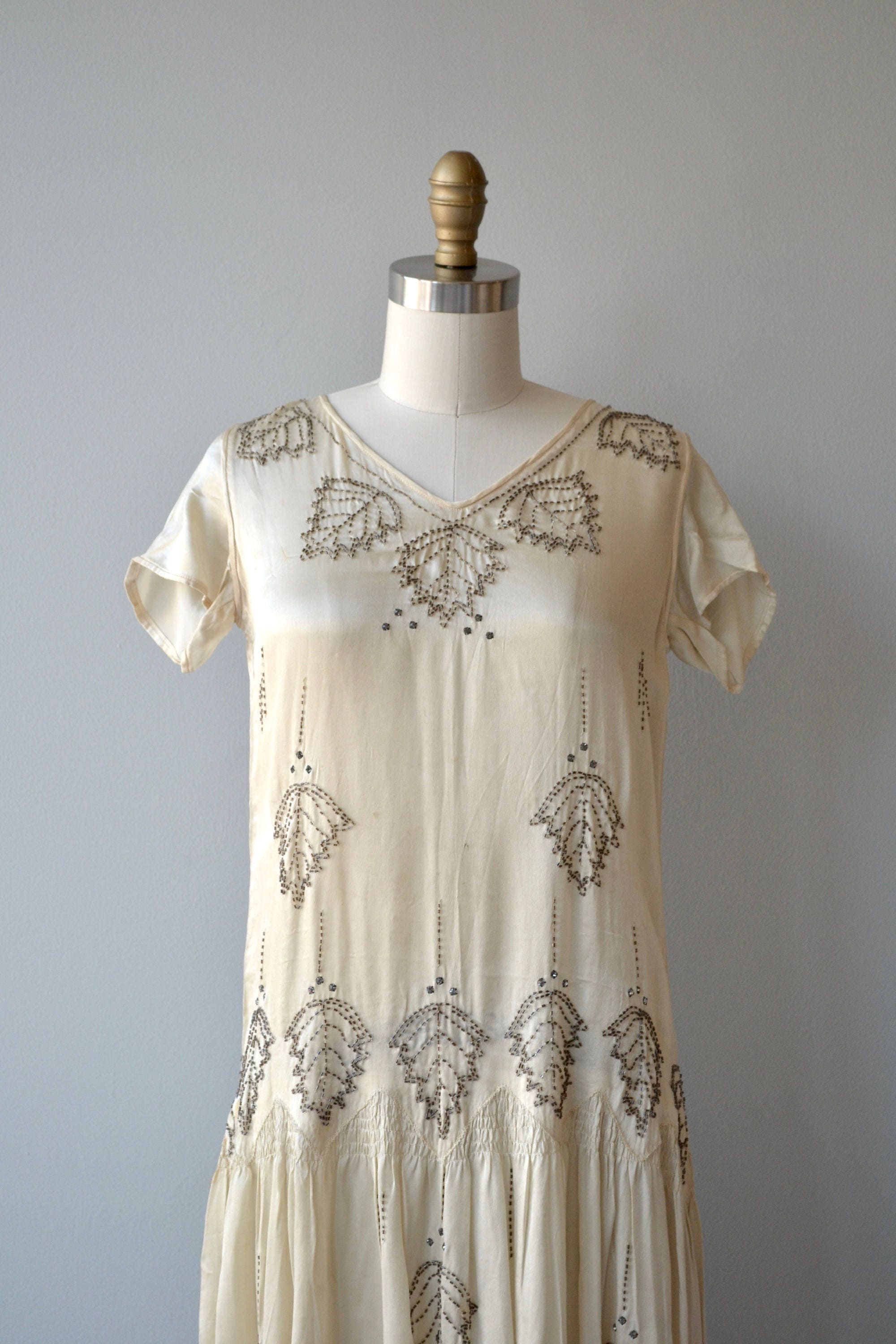 Starla beaded dress vintage 1920s dress beaded silk 20s | Etsy