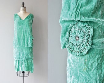Le Grand Folie dress | 1920s silk velvet dress | vintage 20s dress