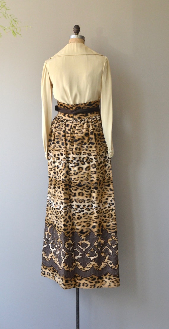 Donald Brooks maxi dress | vintage 1960s leopard … - image 4