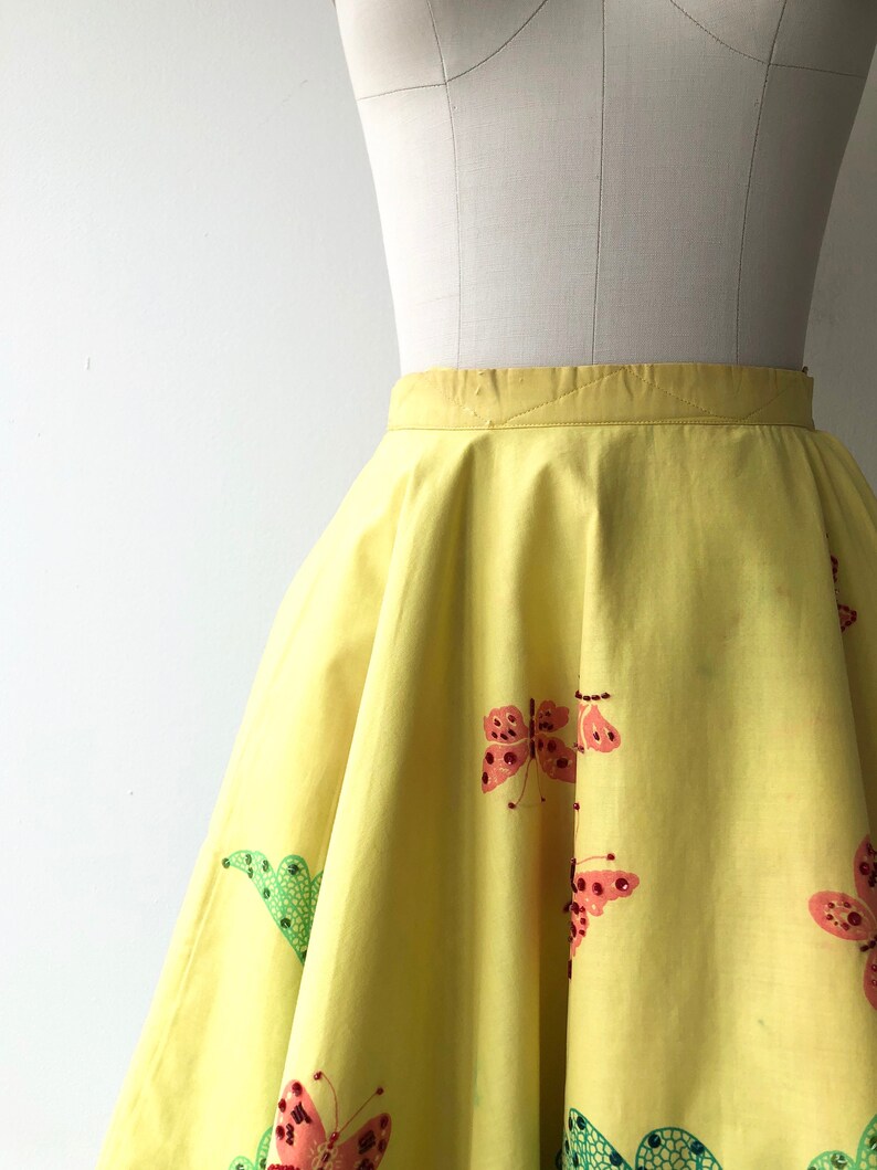 Broadleaf 1950s circle skirt vintage 50s skirt 50s full skirt image 4