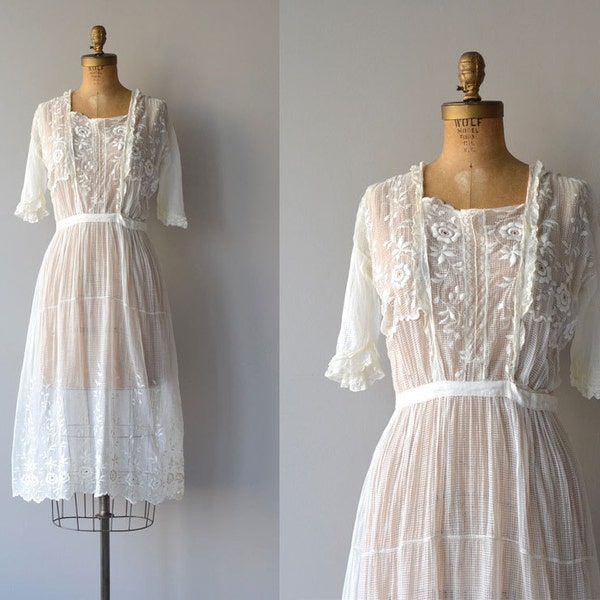 Avalon dress | cotton 20s dress | vintage 1920s tea dress