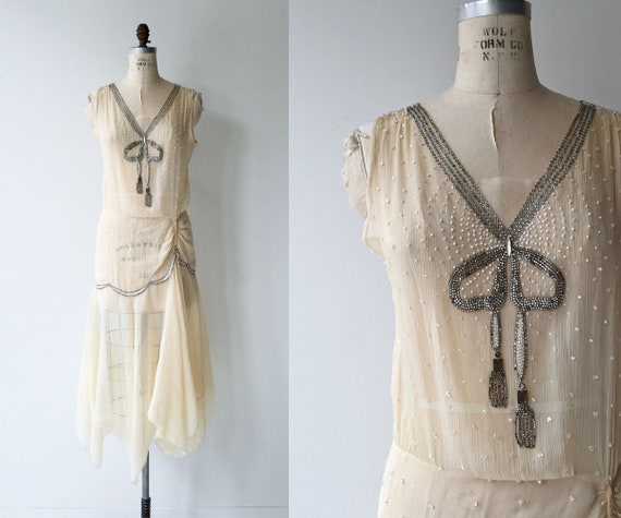 1920s silk dress