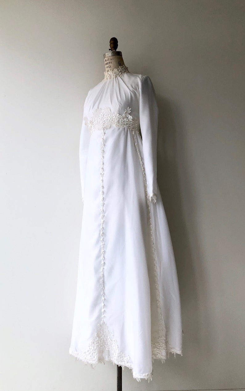 Luanna wedding gown vintage 1970s wedding dress long sleeve wedding dress image 6
