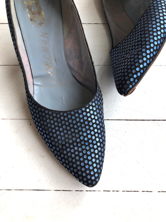 sturen waterbestendig houd er rekening mee dat Polka dot schoenen uit de jaren 50 vintage jaren '50 - Etsy Nederland